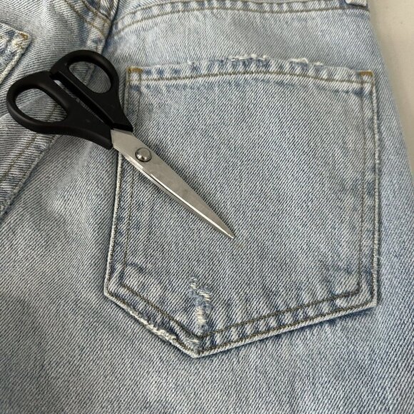 Agolde Riley High Rise Straight Crop Jeans Size 23 Clear Skies A056-1141 - Picture 12 of 12